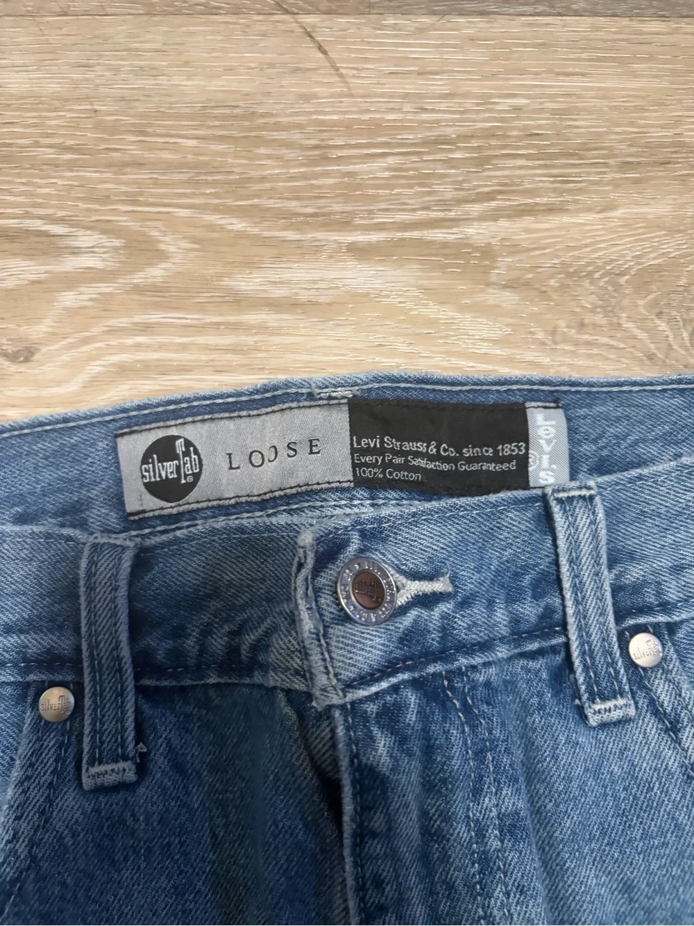 Vintage Levi Silver Tab Light Blue Wash Loose Jeans